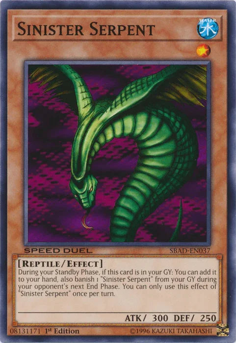 Sinister Serpent [SBAD-EN037] Common - for just $0.85! 