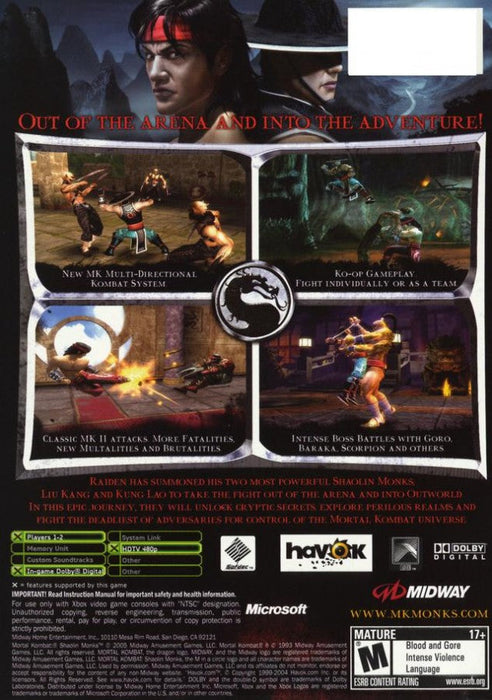 Mortal Kombat: Shaolin Monks – Xbox (XBOX) - for just $27.99! 