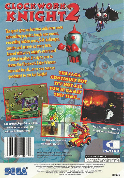 Clockwork Knight 2 – Sega Saturn (SS) - for just $0! 