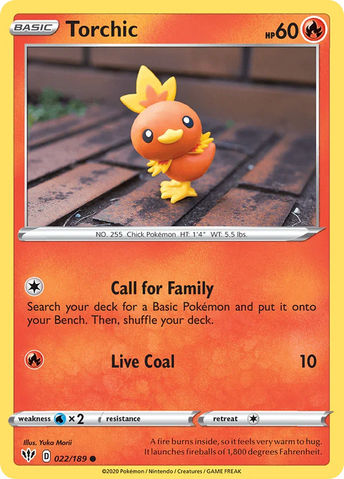 Torchic (022/189) [Sword & Shield: Darkness Ablaze] - for just $0.10! 