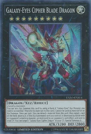 Galaxy-Eyes Cipher Blade Dragon [EXFO-ENSE4] Super Rare - for just $0.55! 