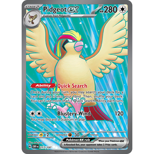 Pidgeot ex (217/197) [Scarlet & Violet: Obsidian Flames] - Just $2.35! Shop now at Retro Gaming of Denver