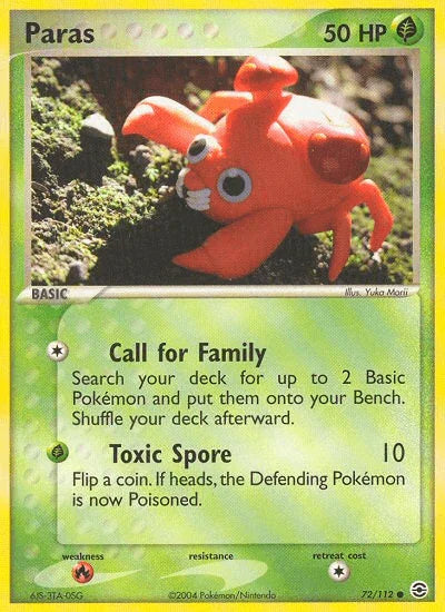 Paras (72/112) [EX: FireRed & LeafGreen] - for just $0.70! 