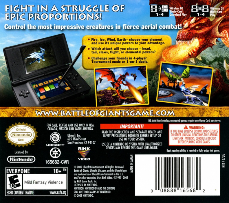 Battle of Giants: Dragons – Nintendo DS (DS) - for just $7.99! 