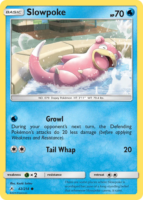 Slowpoke (42/214) [Sun & Moon: Unbroken Bonds] - for just $0.20! 
