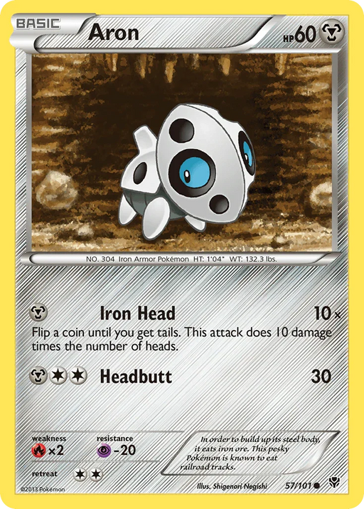 Aron (57/101) [Black & White: Plasma Blast] - for just $0.15! 