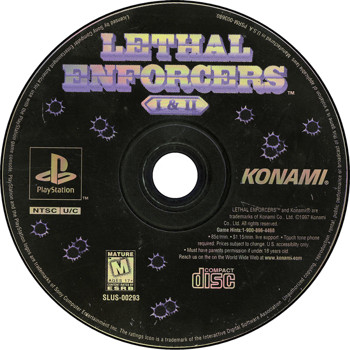 Lethal Enforcers I & II– PlayStation 1 (PS1) - for just $49.99! 
