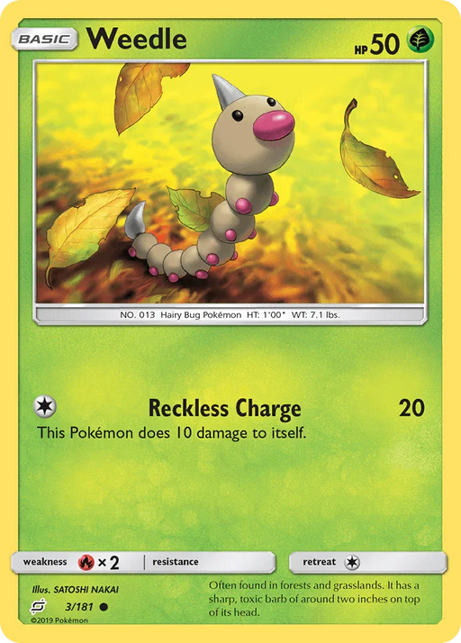 Weedle (3/181) [Sun & Moon: Team Up] - for just $0.10! 