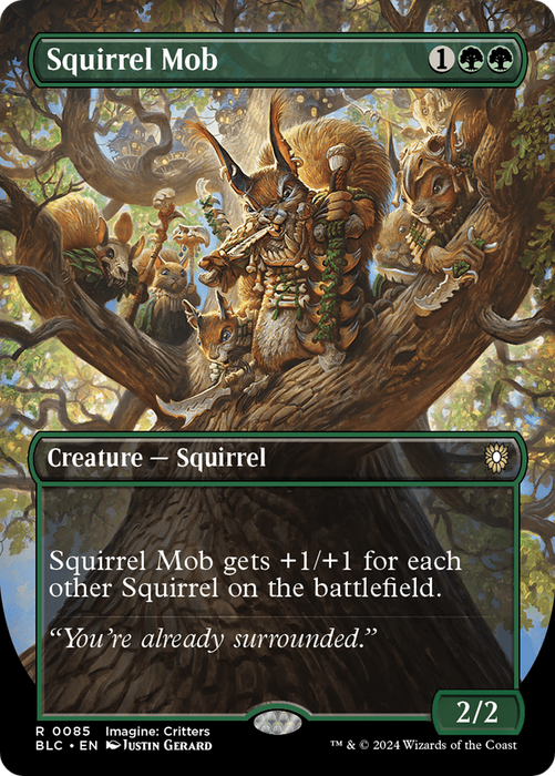 Squirrel Mob (BLC-085) - Bloomburrow Commander (Borderless) - for just $1.14! 
