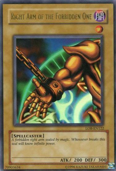 Right Arm of the Forbidden One [LOB-EN122] Ultra Rare - for just $12.35! 