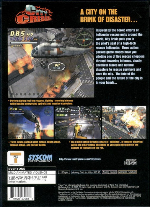 City Crisis – PlayStation 2 (PS2) - for just $7.99! 