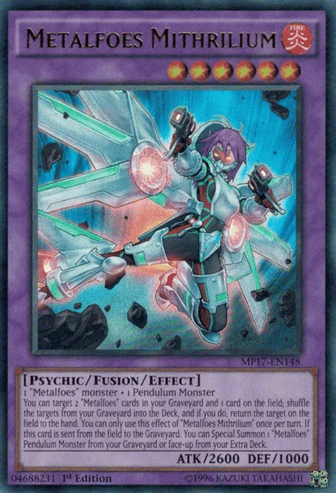 Metalfoes Mithrilium [MP17-EN148] Ultra Rare - for just $0.10! 