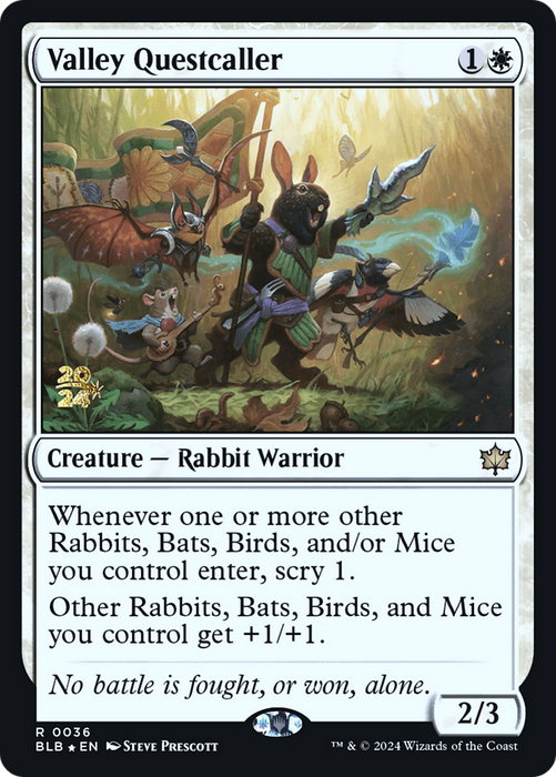 Valley Questcaller (PRE-036) - Bloomburrow Promos Foil - for just $0.32! 