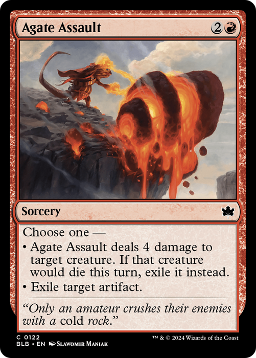 Agate Assault (BLB-122) - Bloomburrow - for just $0.01! 
