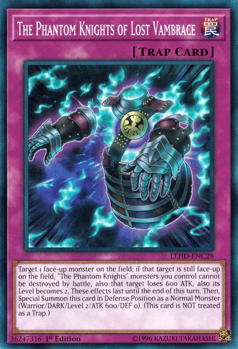 The Phantom Knights of Lost Vambrace [LEHD-ENC28] Common - for just $0.10! 