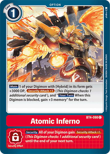 Atomic Inferno [BT4-098] [Great Legend] - Just $0.09! Shop now at Retro Gaming of Denver