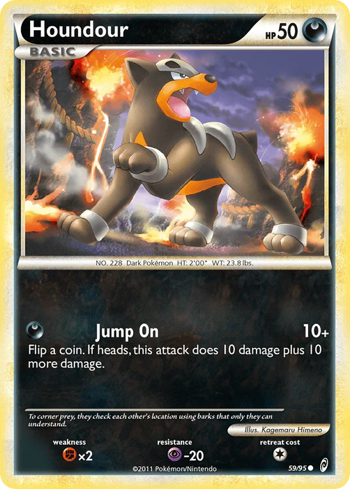 Houndour (59/95) [HeartGold & SoulSilver: Call of Legends] - for just $0.20! 