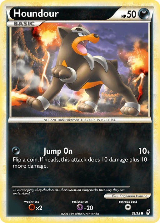 Houndour (59/95) [HeartGold & SoulSilver: Call of Legends] - for just $0.55! 