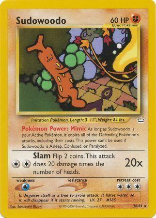 Sudowoodo (26/64) [Neo Revelation Unlimited] - for just $4.10! 