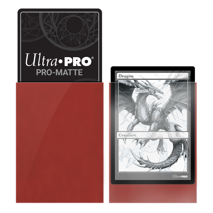 Ultra PRO: Standard 50ct Sleeves - PRO-Matte (Red) - Just $0! Shop now at Retro Gaming of Denver