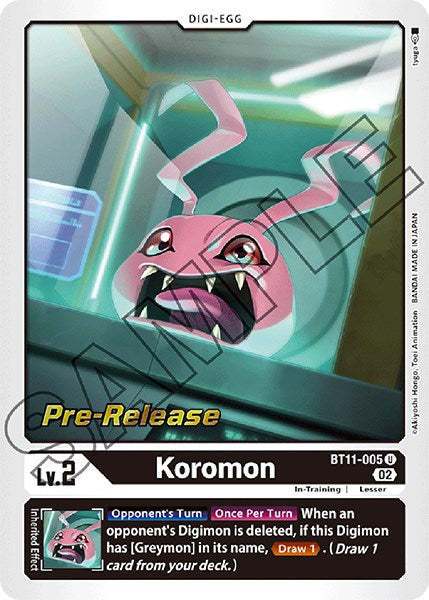 Koromon [BT11-005] [Dimensional Phase Pre-Release Promos] - Just $0.15! Shop now at Retro Gaming of Denver