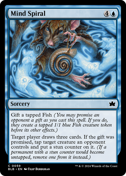 Mind Spiral (BLB-059) - Bloomburrow - for just $0.03! 