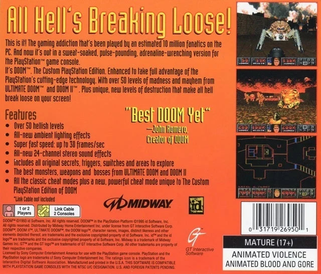 Doom [Greatest Hits] – PlayStation 1 (PS1) - for just $0! 