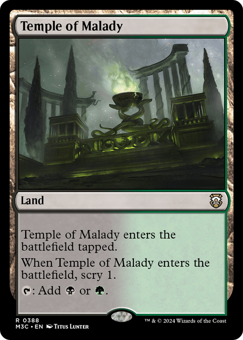 Temple of Malady (M3C-388) - Modern Horizons 3 Commander - for just $0.10! 