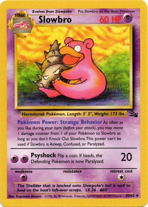 Slowbro (43/62) [Fossil Unlimited] - Just $0.35! Shop now at Retro Gaming of Denver