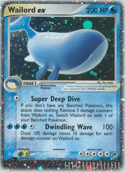 Wailord ex (100/100) [EX: Sandstorm] - for just $49.10! 