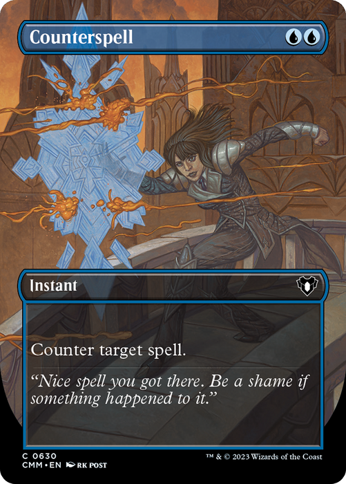 Counterspell (CMM-630) - Commander Masters (Borderless) - for just $0.90! 