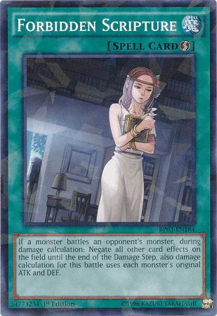 Forbidden Scripture [BP03-EN184] Shatterfoil Rare - for just $0.20! 