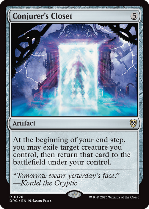 Conjurer's Closet (DRC-126) - Commander: Aetherdrift - for just $1.17! 
