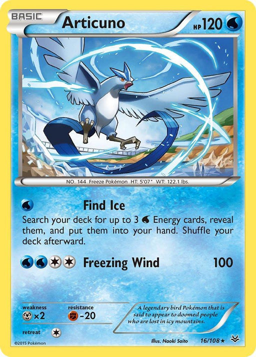 Articuno (16/108) (Theme Deck Exclusive) [XY: Roaring Skies] - for just $2.50! 