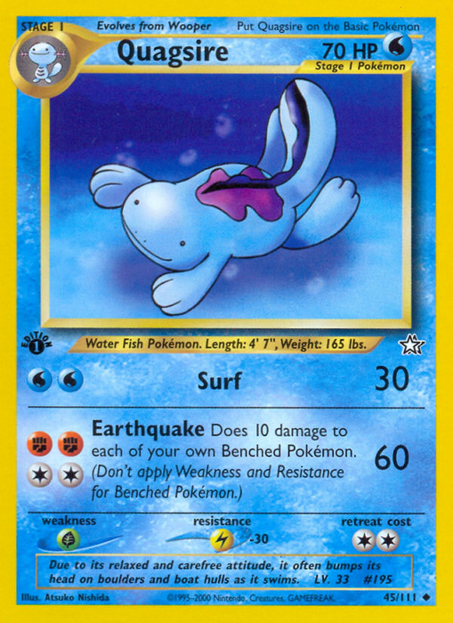 Quagsire (45/111) [Neo Genesis 1st Edition] - Just $1! Shop now at Retro Gaming of Denver