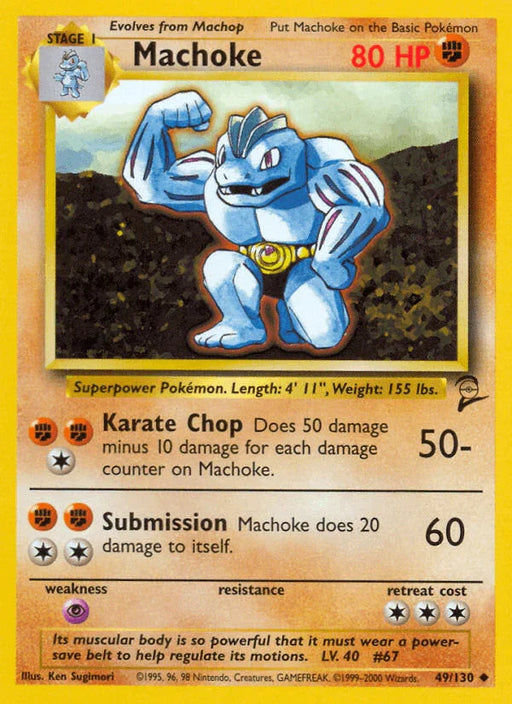 Machoke (49/130) [Base Set 2] - for just $0.35! 