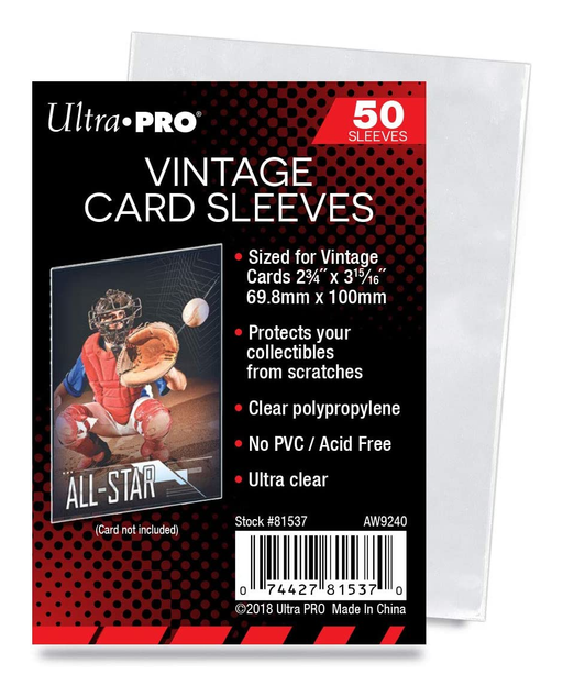 Ultra PRO: Vintage Card Sleeves (50ct) - Just $0! Shop now at Retro Gaming of Denver