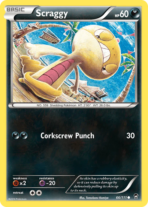 Scraggy (66/111) [XY: Furious Fists] - for just $0.15! 