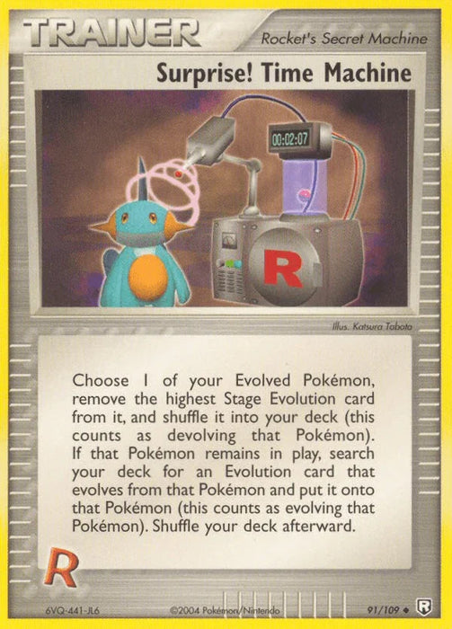 Surprise! Time Machine (91/109) [EX: Team Rocket Returns] - for just $3.10! 