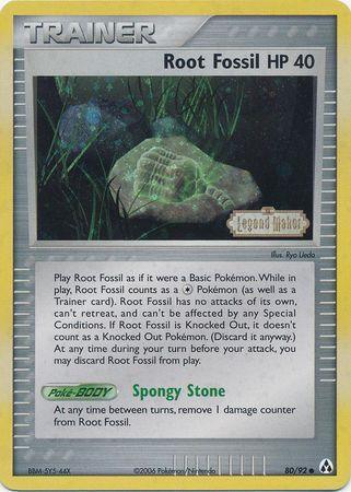 Root Fossil (80/92) (Stamped) [EX: Legend Maker] - for just $1.05! 
