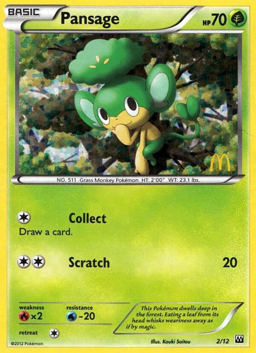 Pansage (2/12) [McDonald's Promos: 2012 Collection] - for just $1.80! 