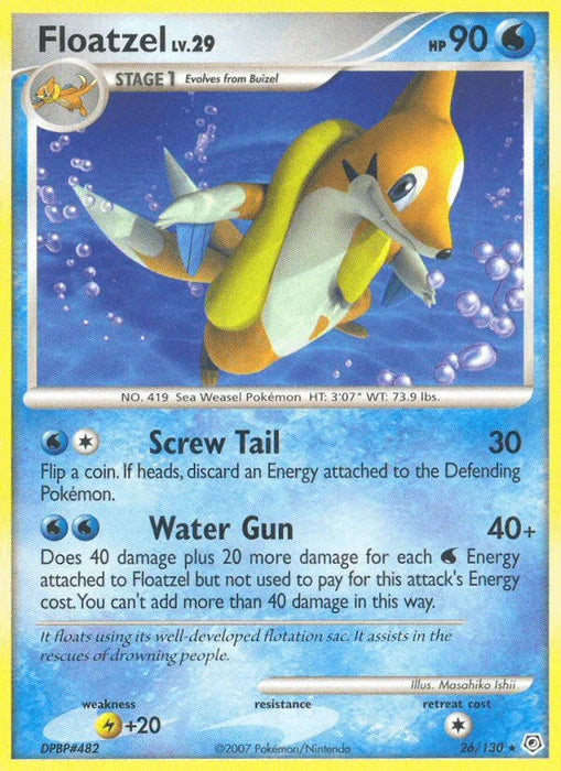Floatzel (26/130) [Diamond & Pearl: Base Set] - for just $0.40! 
