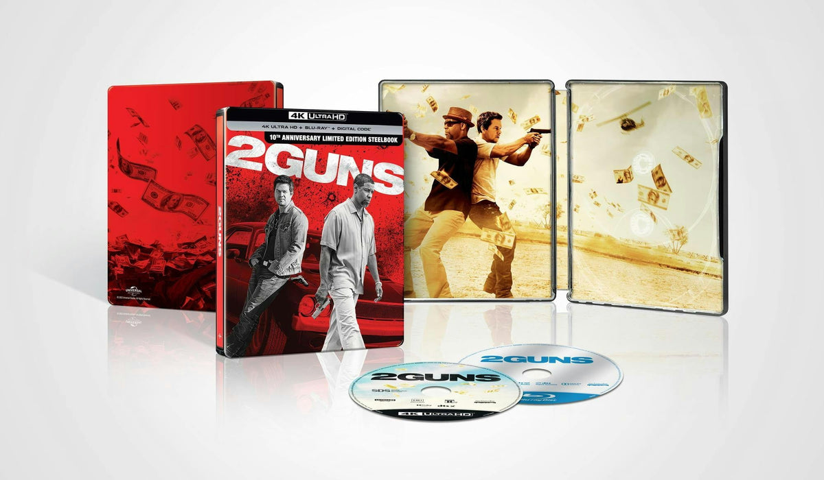 2 Guns - 10th Anniversary Limited Edition Steelbook (4K Ultra HD + Blu-ray + Digital) - for just $31.99! 