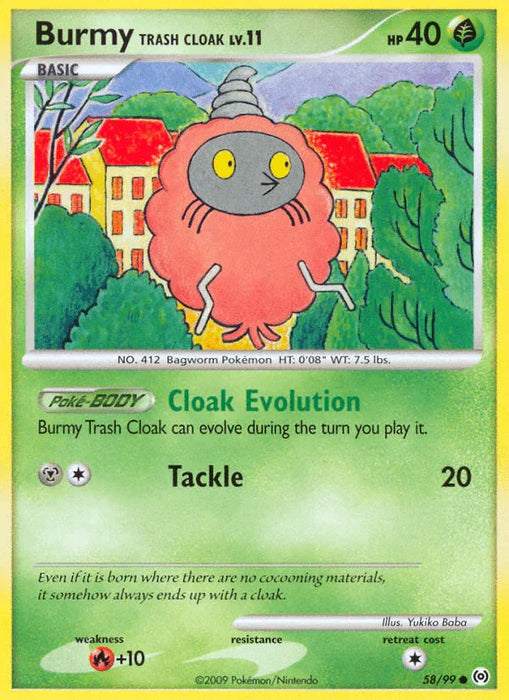 Burmy Trash Cloak (58/99) [Platinum: Arceus] - for just $0.20! 