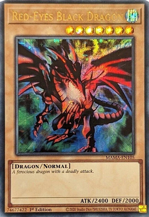 Red-Eyes Black Dragon [MAMA-EN105] Ultra Pharaoh's Rare - for just $80! 