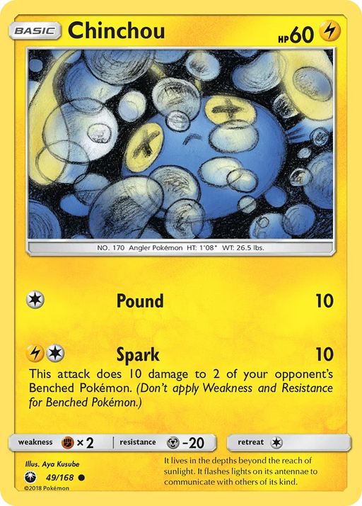 Chinchou (49/168) [Sun & Moon: Celestial Storm] - for just $0.10! 