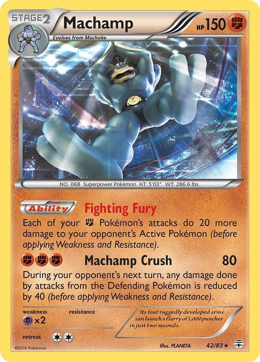 Machamp (42/83) (Theme Deck Exclusive) [XY: Furious Fists] - for just $0.50! 