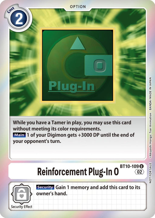 Reinforcement Plug-In 0 [BT10-109] (Event Pack 4) [Xros Encounter Promos] - Just $0.70! Shop now at Retro Gaming of Denver