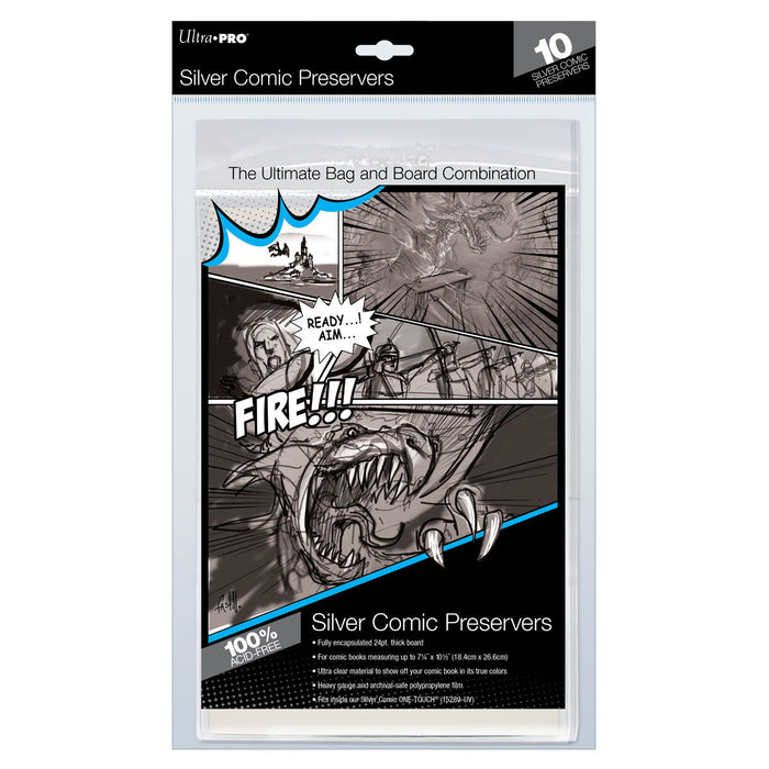 Ultra PRO: Comic Preservers - Silver Age Size (7-1/4" X 10-1/2" / 10-Pack) - for just $0! 