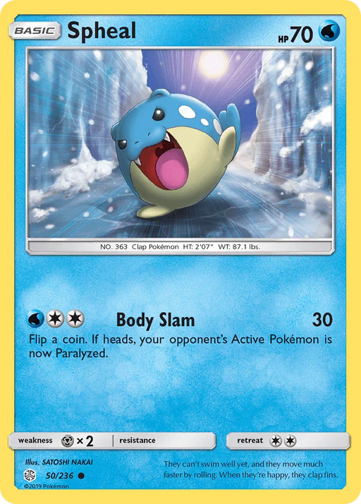 Spheal (50/236) [Sun & Moon: Cosmic Eclipse] - for just $0.10! 
